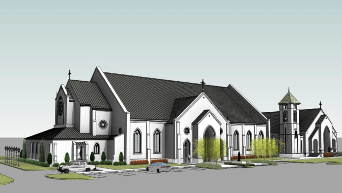 Rendering of St. Anne Roman Catholic Church Expansion
