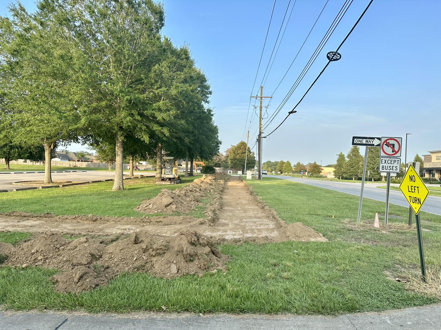 DOTD Safe Routes to School Project has Started in Youngsville