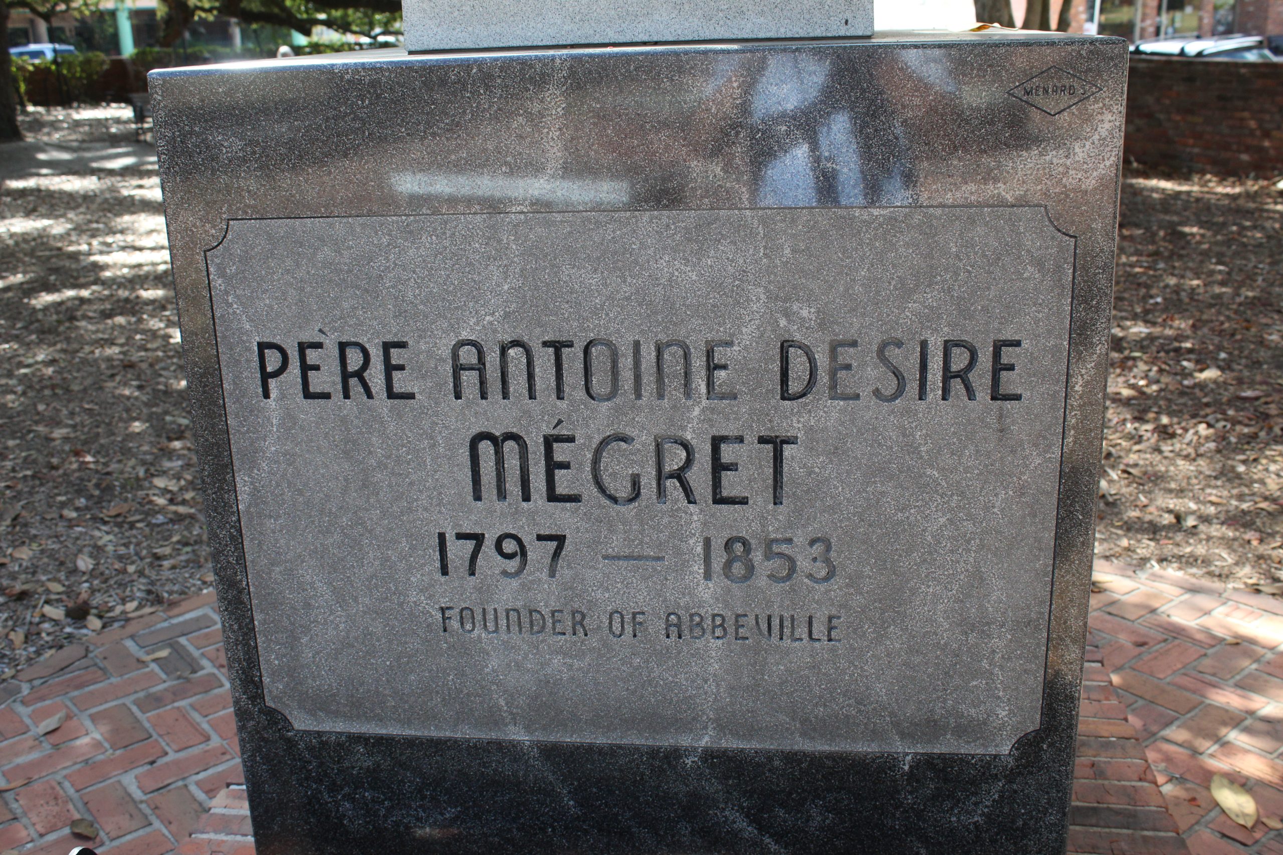 Père Antoine Désiré Mégret (1797-1853), Abbeville, Louisiana