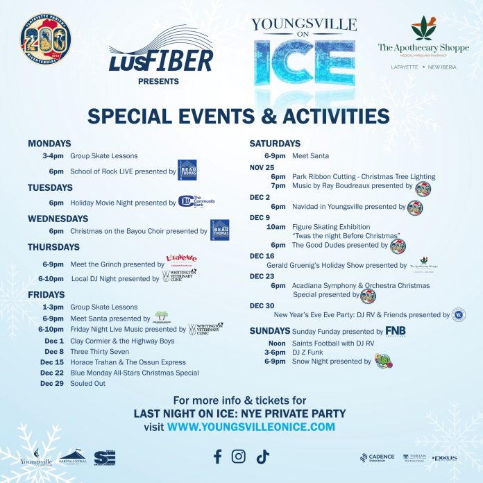 Youngsville on Ice Special Events and Activities