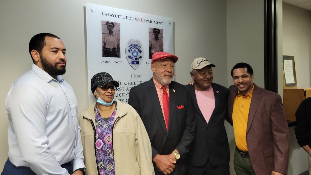 Lafayette Police Department Plaque Dedication for James Benoit and Johnny Mitchell