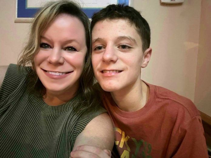 Tish Johnson and son Cameron