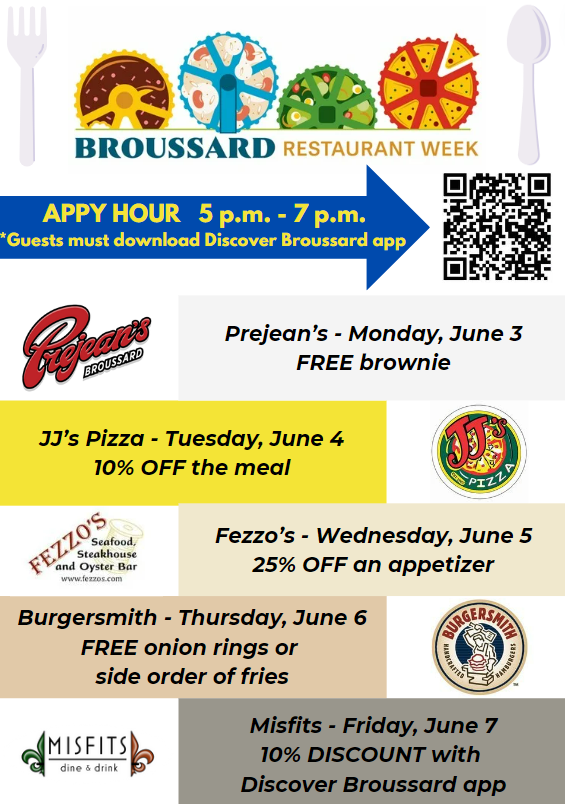 Broussard Restaurant Week