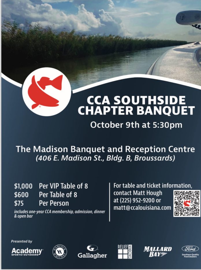 2024 Coastal Conservation Association (CCA) Southside Chapter Banquet
