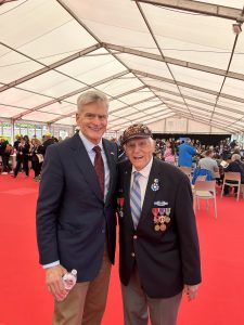 Senator Bill Cassidy with WWII Veteran