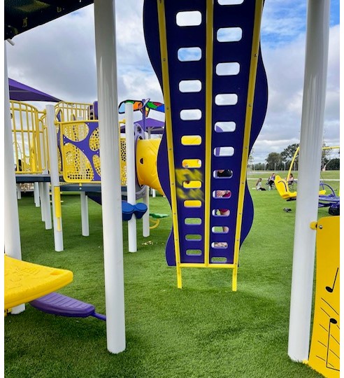 Youngsville Inclusive Playground - Spray Paint