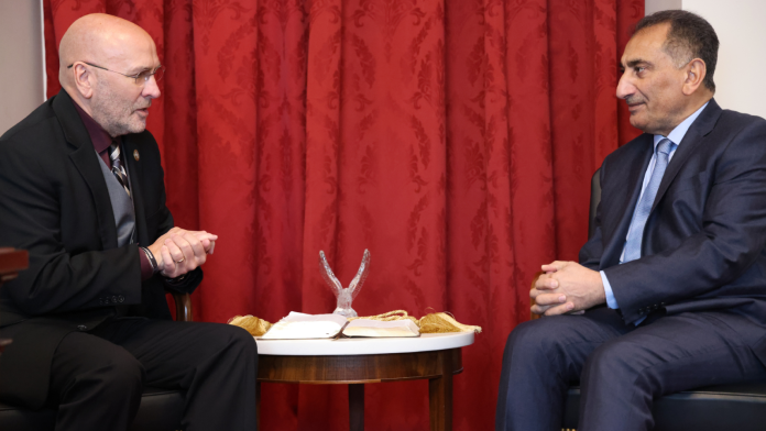 photo: Congressman Higgins with Iraqi Ambassador H.E. Nizar Al-Khairallah