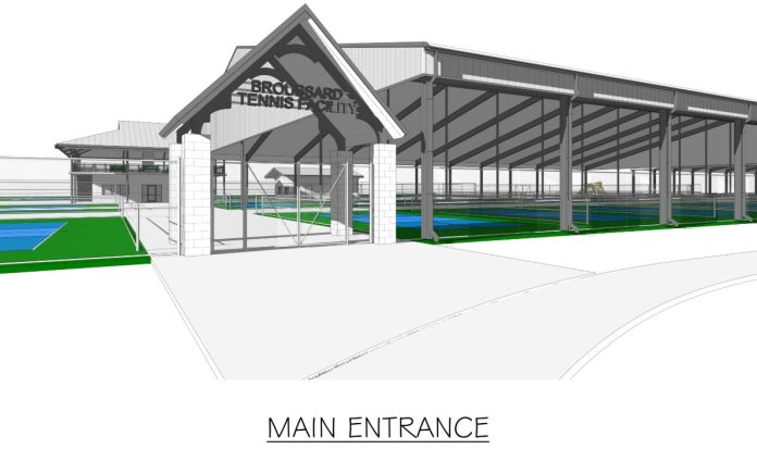Broussard Sports Complex Tennis and Pickeball Facility Main Entrance
