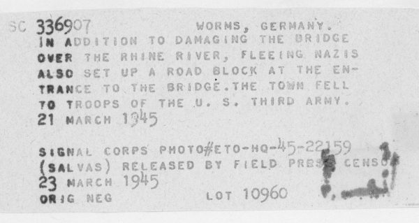 Information for Signal Corps photo 111-SC-336907