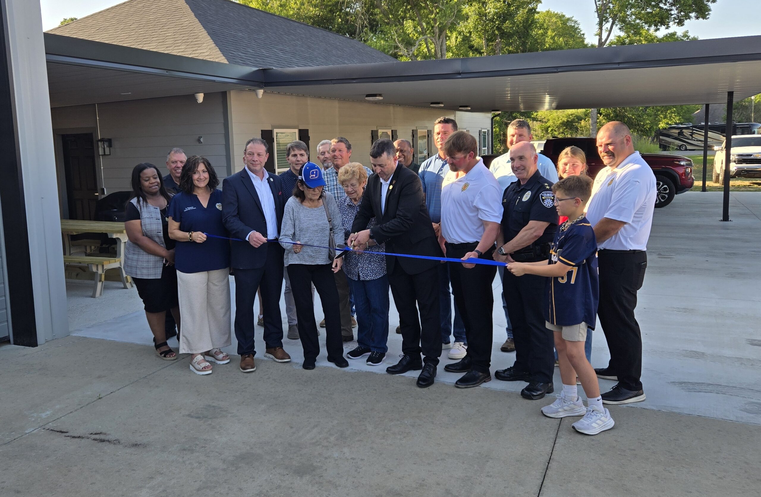Ribbon cutting for living quarters for the Broussard Fire Department's Miguez Sub-station