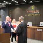 Photo: Jean Paul "JP" Broussard oath of office for Youngsville Police Chief.