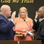 Photo: Jean Paul "JP" Broussard oath of office for Youngsville Police Chief.